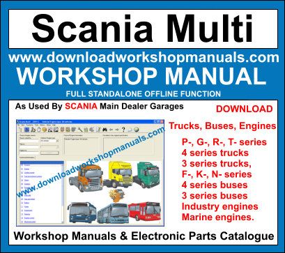 Scania Workshop Manual and Electronic Parts Catalogue Download
